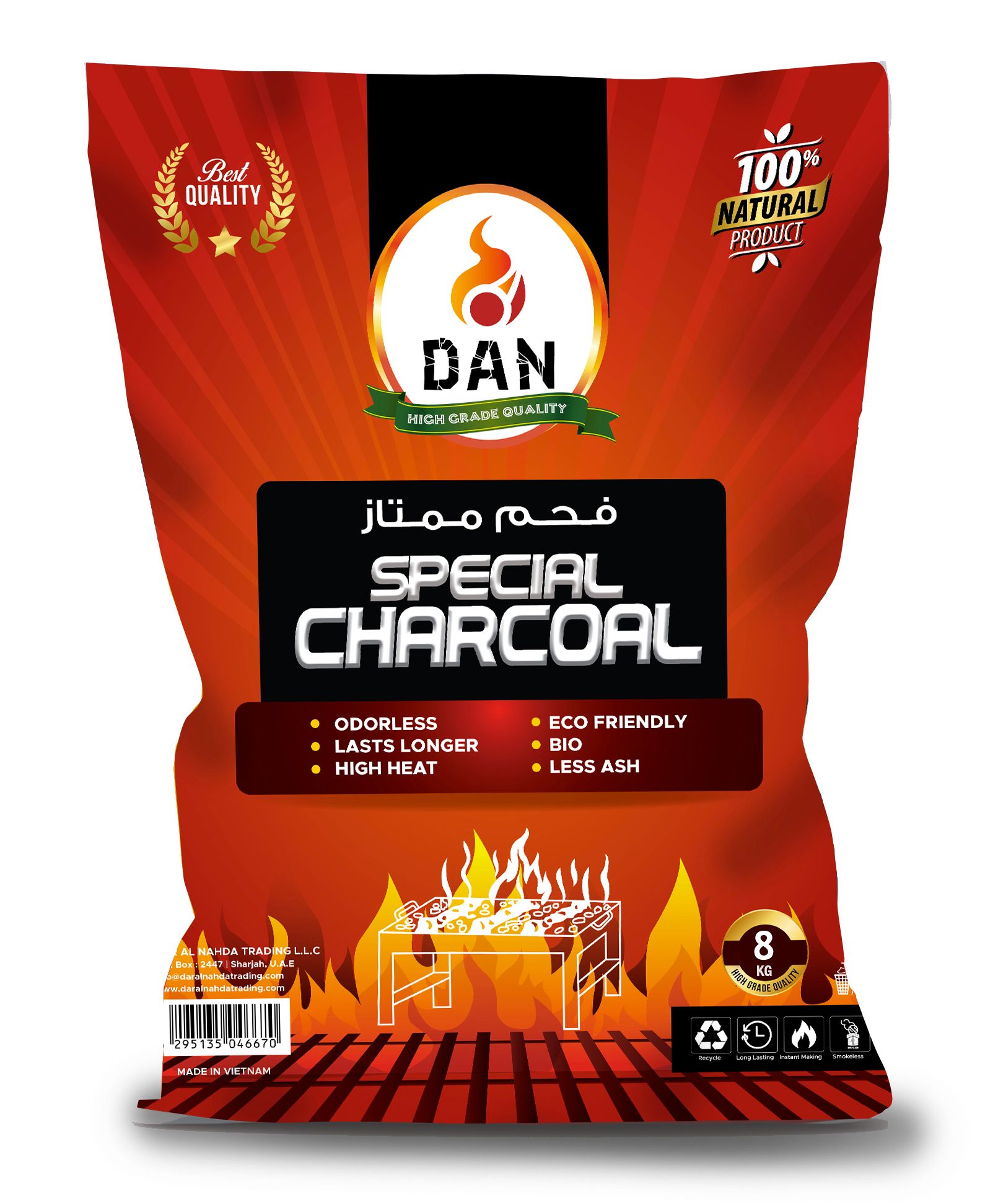 DAN SPECIAL CHARCOAL 8kg